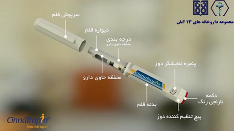 آموزش استفاده از قلم هورمون رشد (Somatropin)